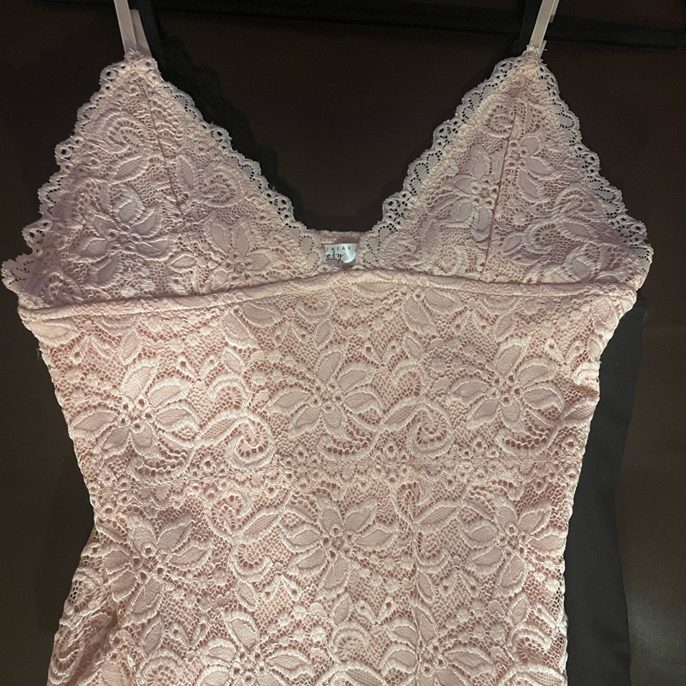 Lace Trim Pink Camisole